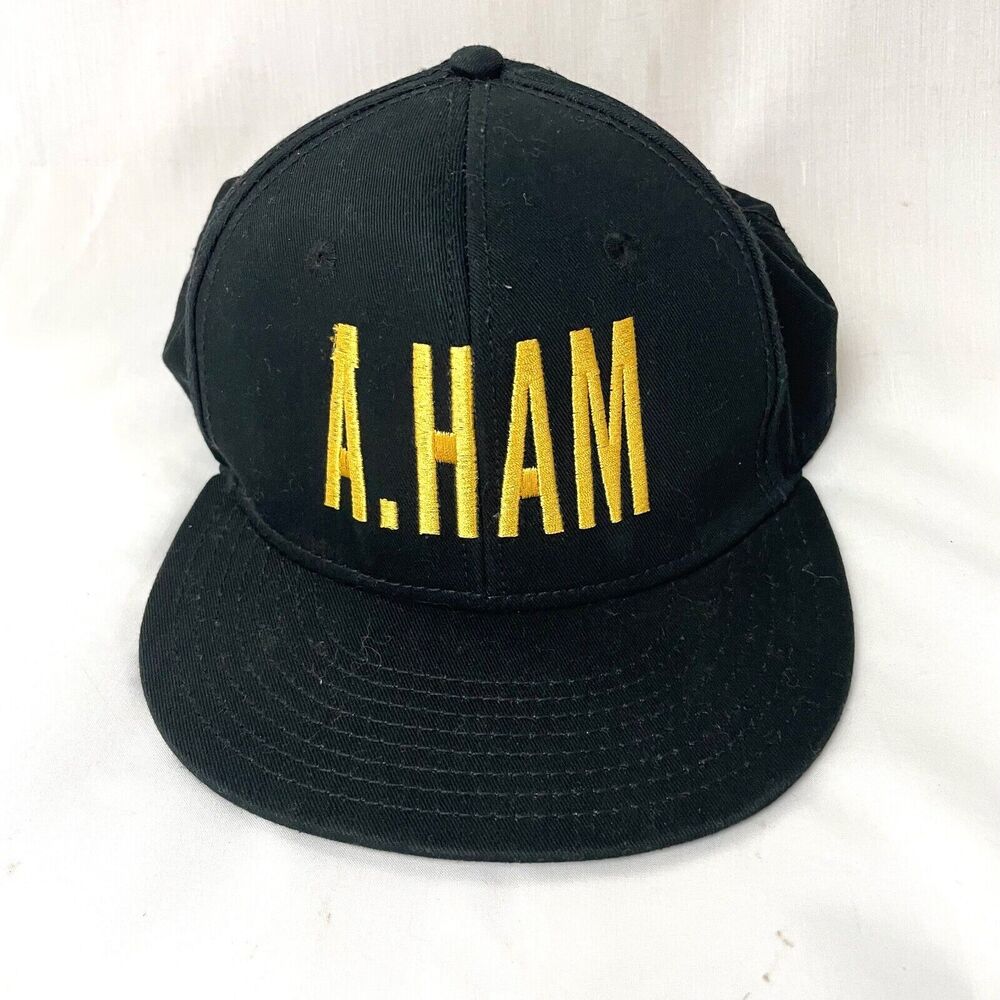 Hamilton Musical Baseball Hat‎ Cap Snapback Adult One Size Black Unisex A. Ham